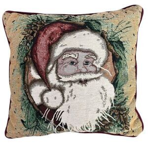 La France Home Decorative Throw‎ Pillow Tapestry Santa Clause Christmas Cushion